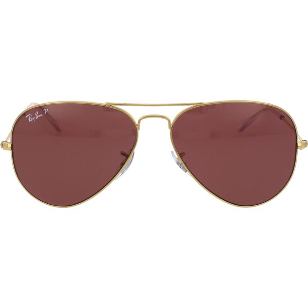 Ochelari de soare Ray-Ban RB3025 9196/AF, polarizati, Auriu, 58 mm