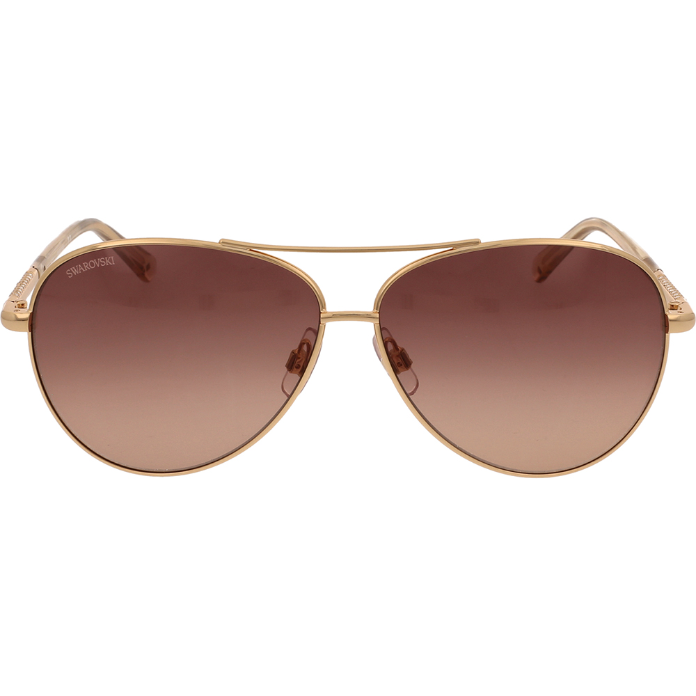 Ochelari de soare Swarovski SK0292 30F, Auriu, 61 mm
