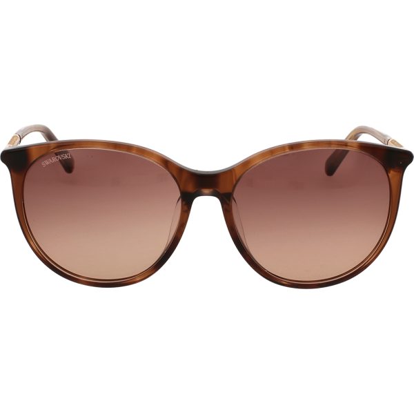 Ochelari de soare Swarovski SK0293H 47F, Havana, 57 mm
