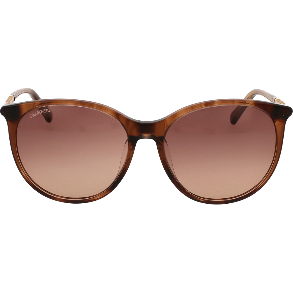 Ochelari de soare Swarovski SK0293H 47F, Havana, 57 mm
