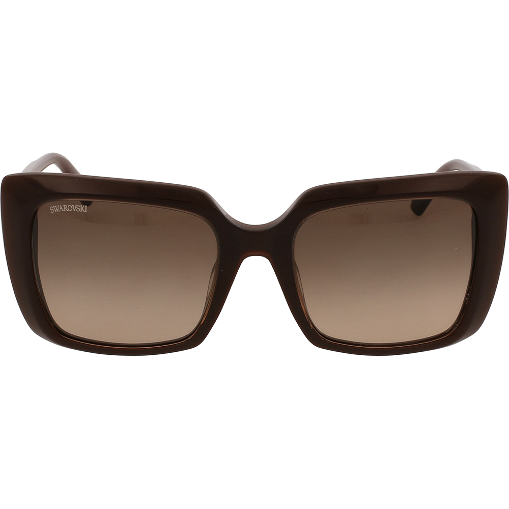 Ochelari de soare Swarovski SK0304 48F, Maro, 54 mm
