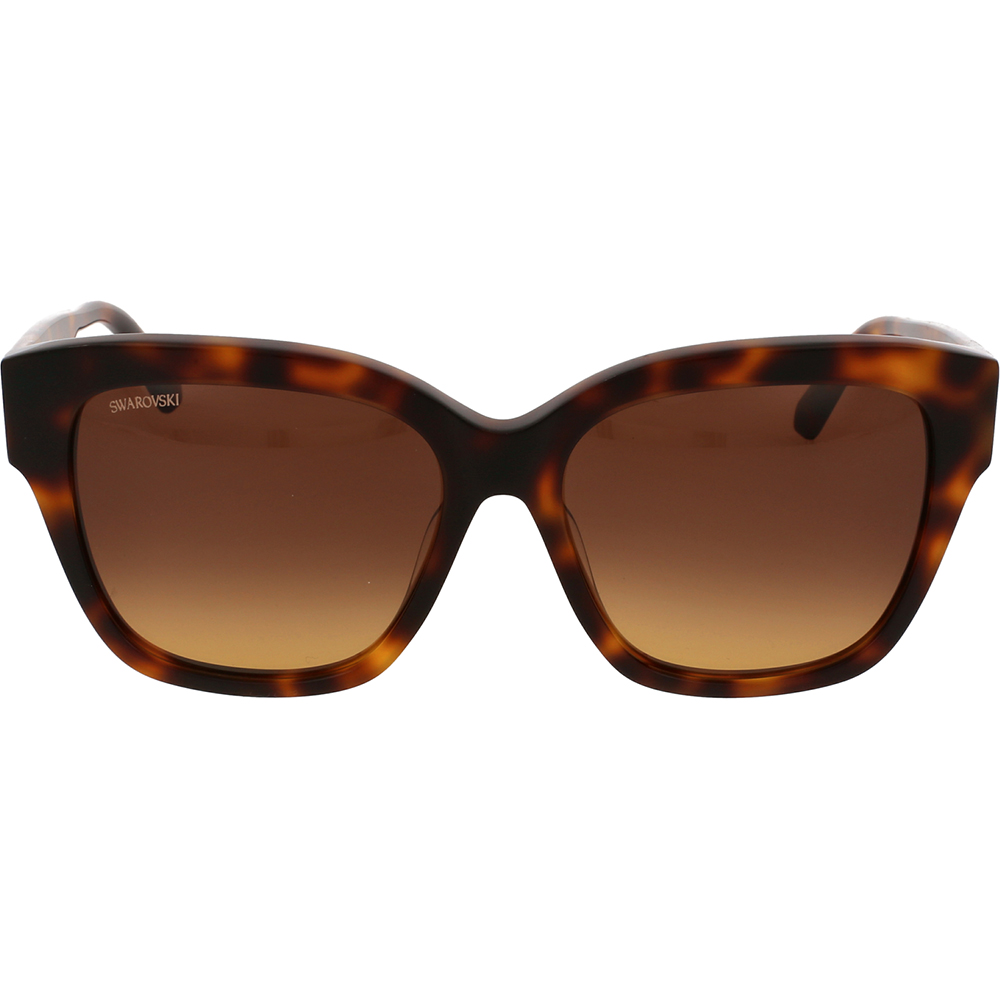Ochelari de soare Swarovski SK0305 52F, Havana, 57 mm