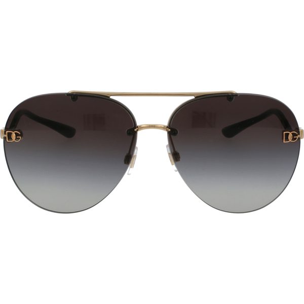 Ochelari de soare Dolce&Gabbana DG2272 02/8G, Auriu, 61 mm