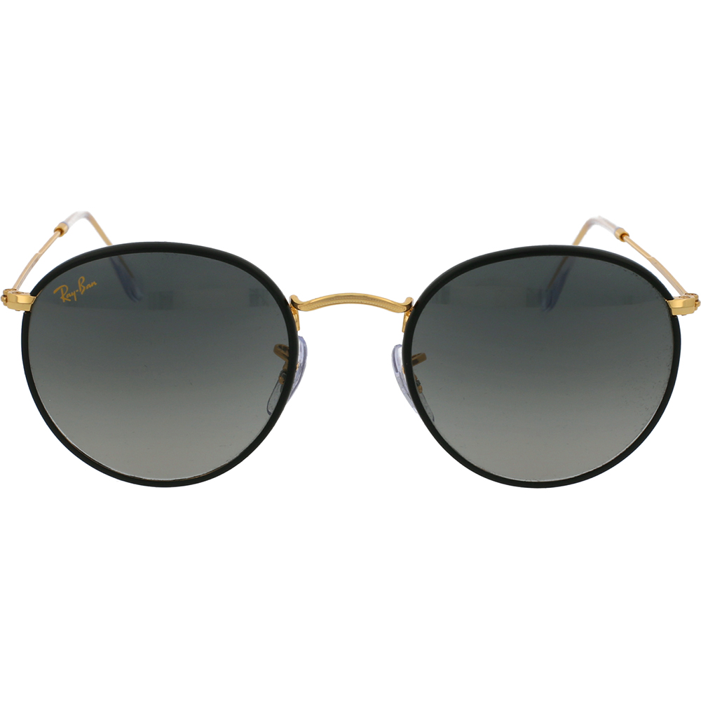 Ochelari de soare Ray-Ban RB3447JM 919671, ROUND METAL, Negru, 50 mm