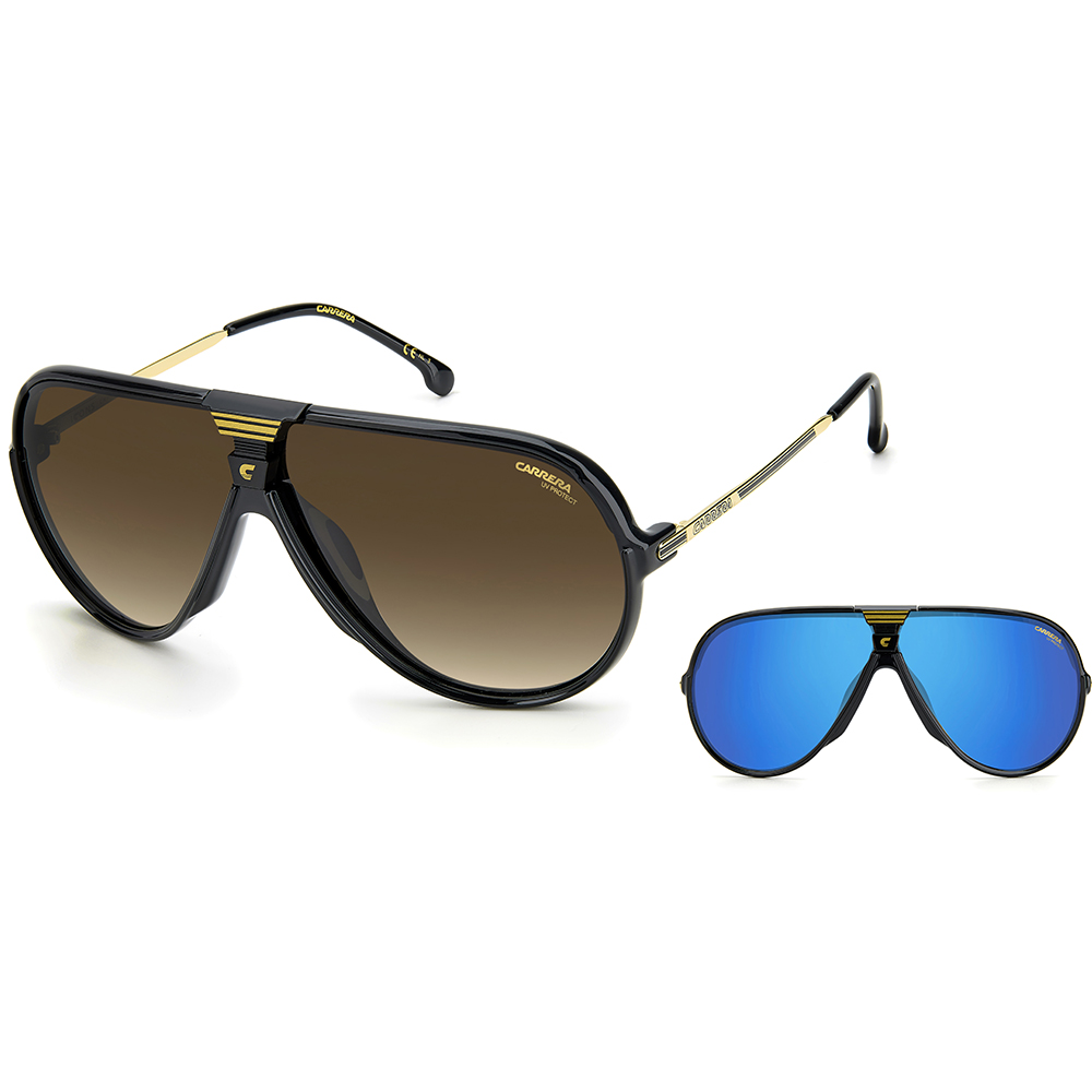 Ochelari de soare Carrera CHANGER65 807 HA, Negru, 67 mm
