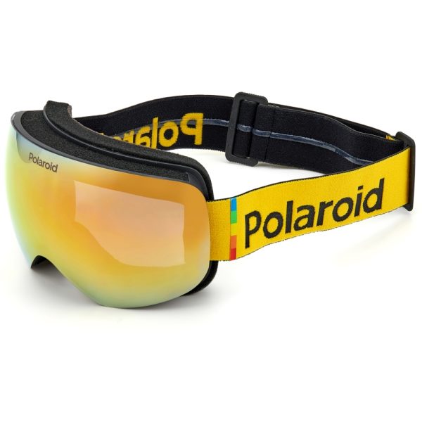Ochelari de ski Polaroid M00505 9KSA2, polarizati, Negru/Auriu, 99 mm