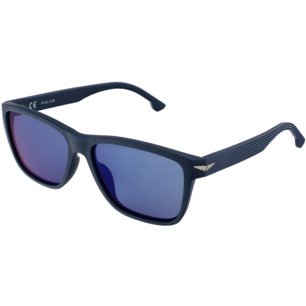 Ochelari de soare Police SPLB38E 6QSP, polarizati, Albastru, 56 mm