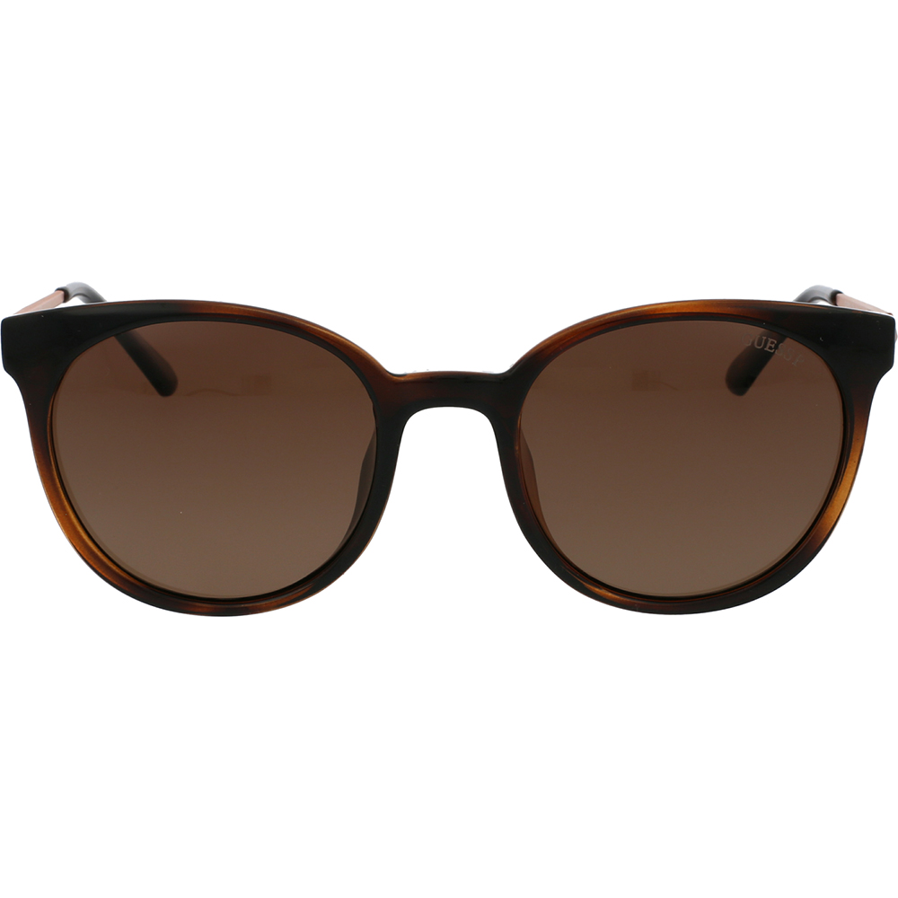 Ochelari de soare Guess GU7503 52H, polarizati, Havana, 52 mm
