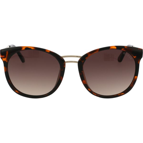 Ochelari de soare Guess GU7568 52F, Havana, 52 mm