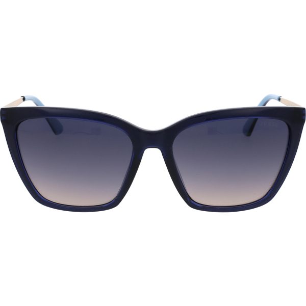 Ochelari de soare Guess GU7701 90W, Albastru, 56 mm