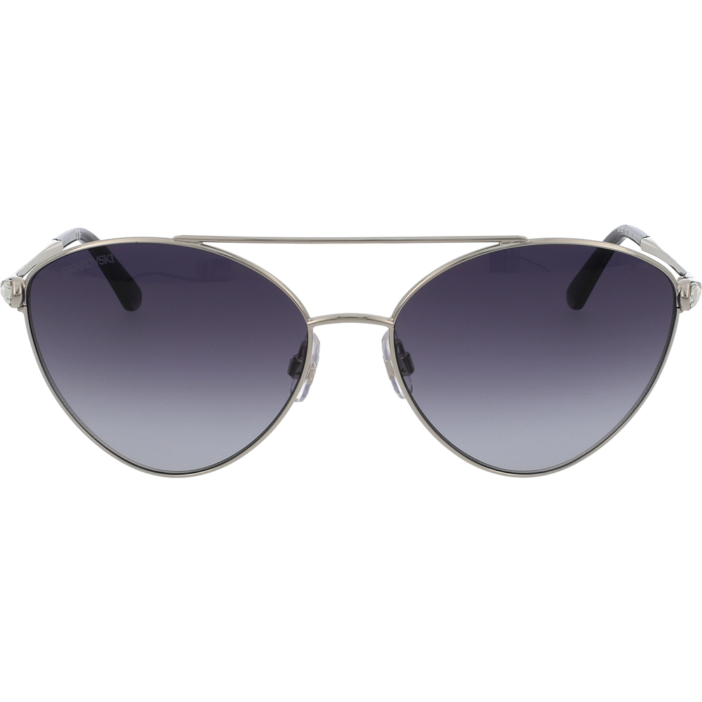 Ochelari de soare Swarovski SK0286 16C, Argintiu, 58 mm