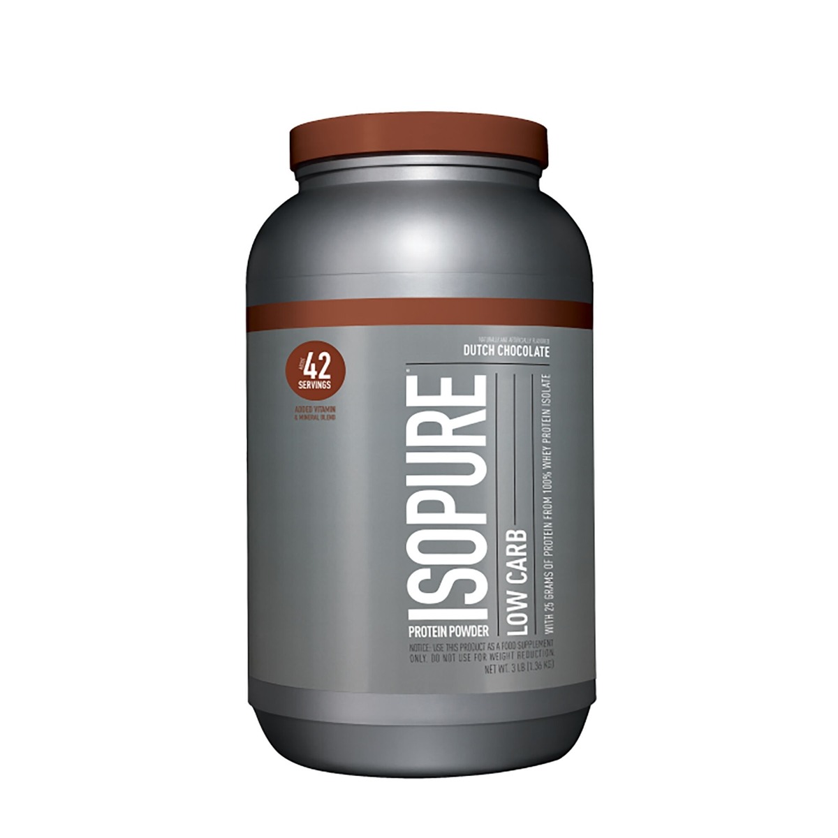 4d20fe96f2516_089094021177.jpg Proteina izolata din zer cu aroma de ciocolata Low Carb Protein Powder, 1360g, Isopure