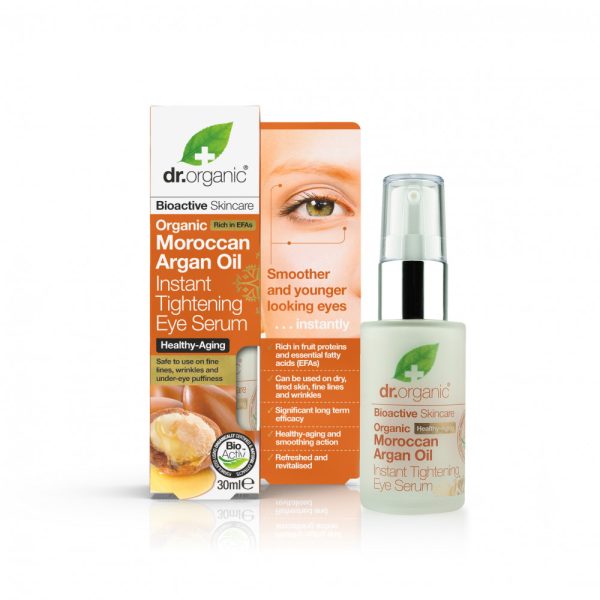 Dr Organic Argan, Ser pentru ochi cu efect instant, 30ml