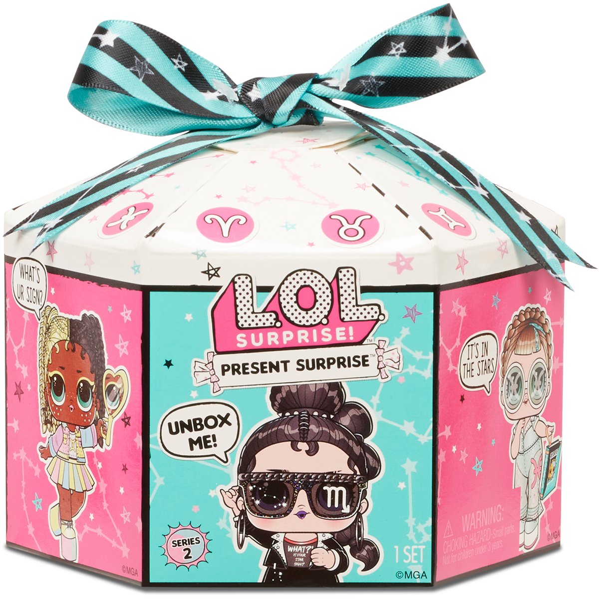 Papusa LOL Surprise, Present Surprise S2, Glitter Shimmer Star, 8 Surprize - 572824EUC