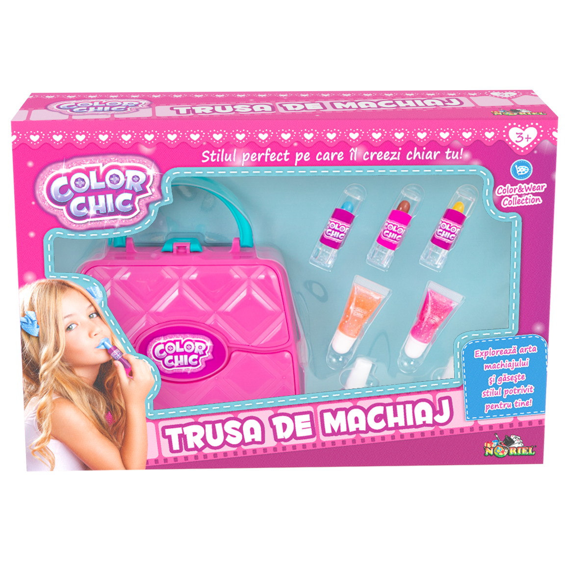 Set trusa de machiaj, Color Chic, 51 piese
