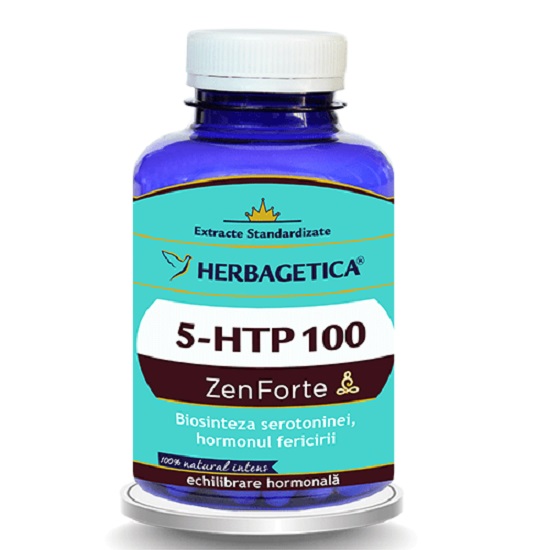 5b4a91b74ce06_6425262008740.jpg 5 HTP 100 Zen Forte, 120 capsule, Herbagetica