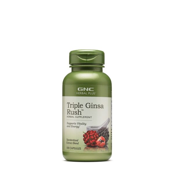 5fb072450b516_048107008390.jpg Extract standardizat din 3 tipuri de ginseng Herbal Plus, 100 capsule, GNC