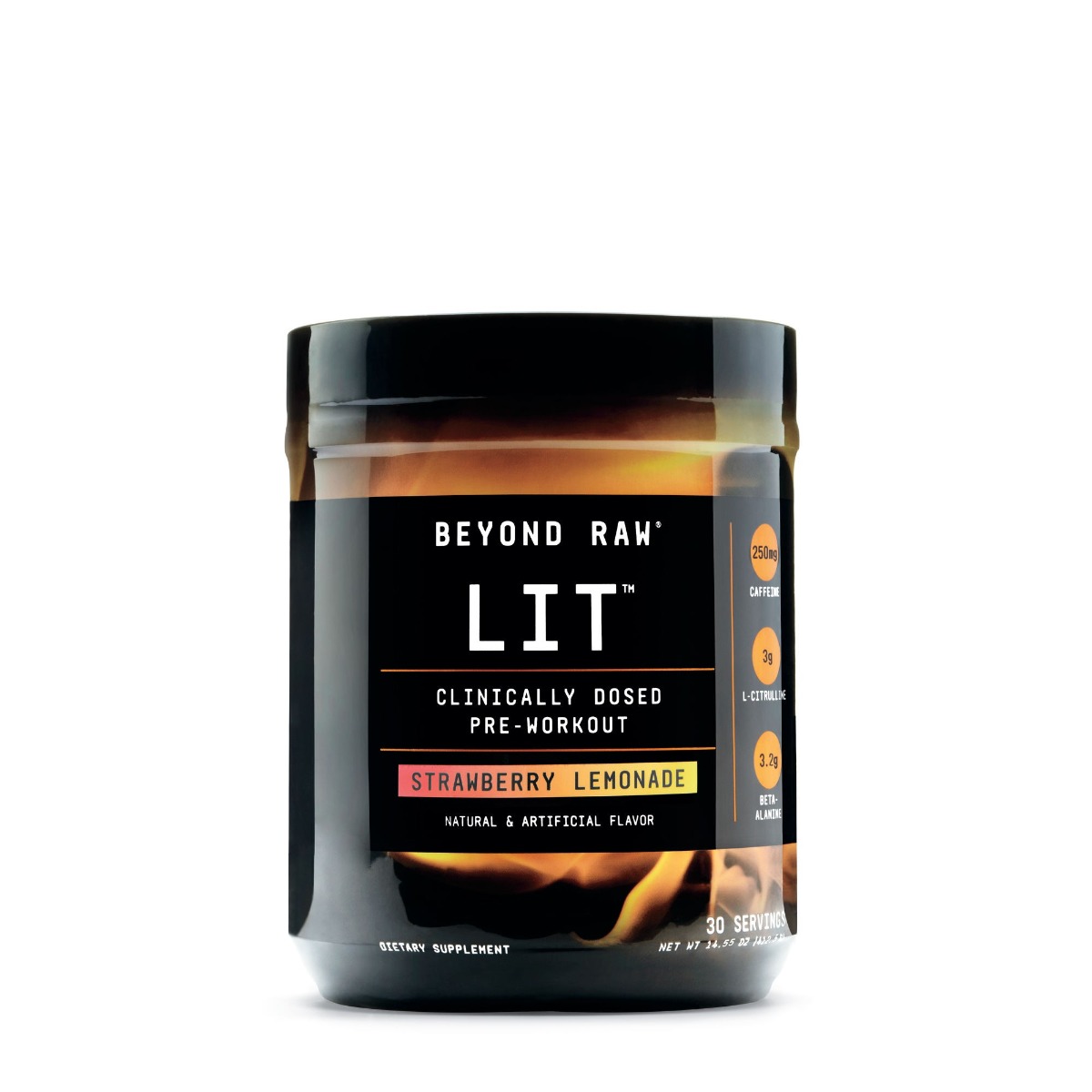 6059d6fb17516_product_1565005492.jpg Formula Pre-Workout cu aroma de limonada de capsuni Beyond Raw, 412.5g, GNC