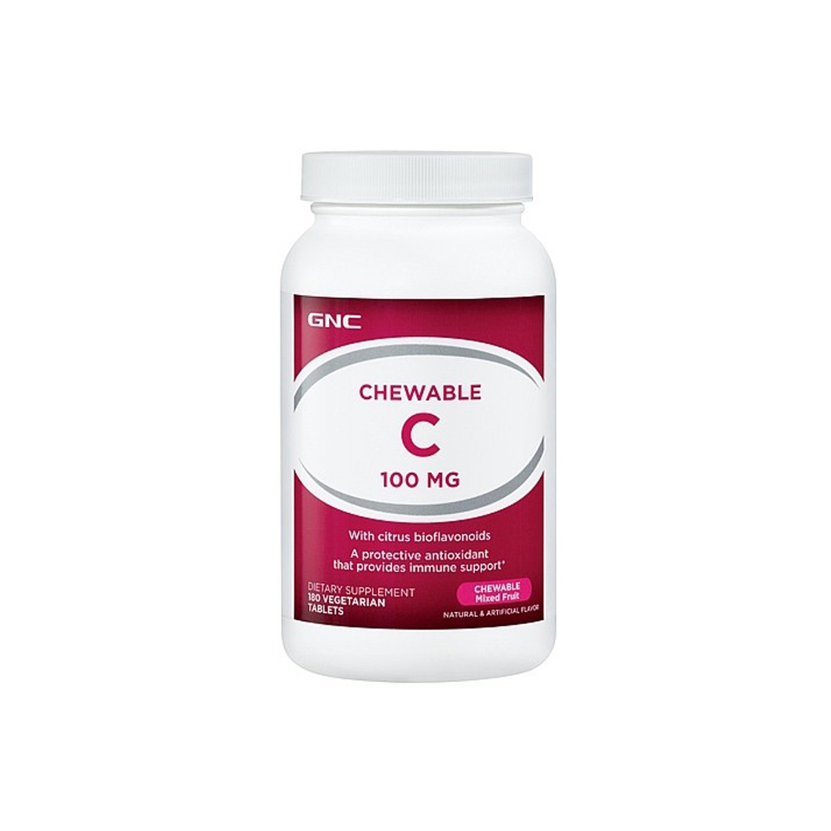 626bbc1f44516_048107123673.jpg Vitamina C masticabila Chewable, 180 tablete, GNC