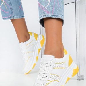6306-YELLOW0.jpg Sneakers dama Irinona Galbeni
