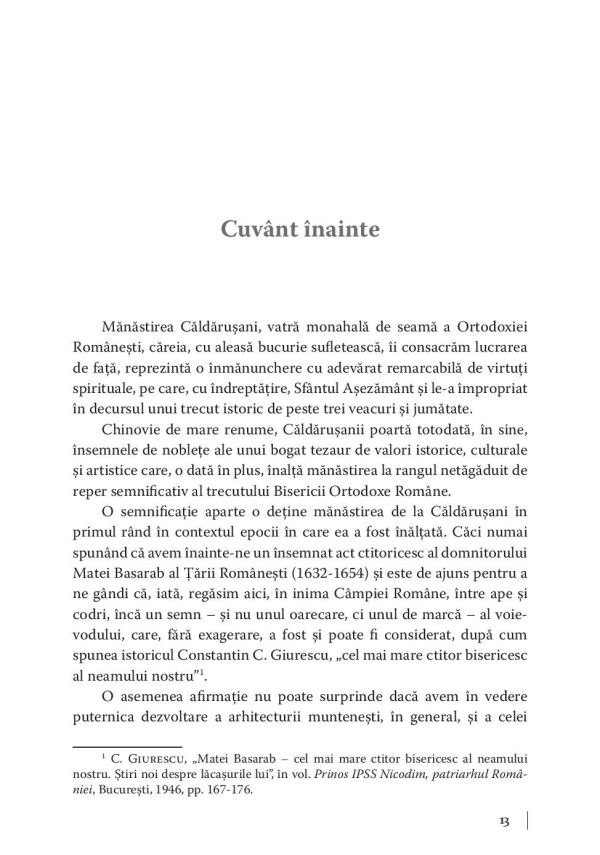 Valori ale Ortodoxiei romanesti: Manastirea Caldarusani | Pr. Florin Serbanescu