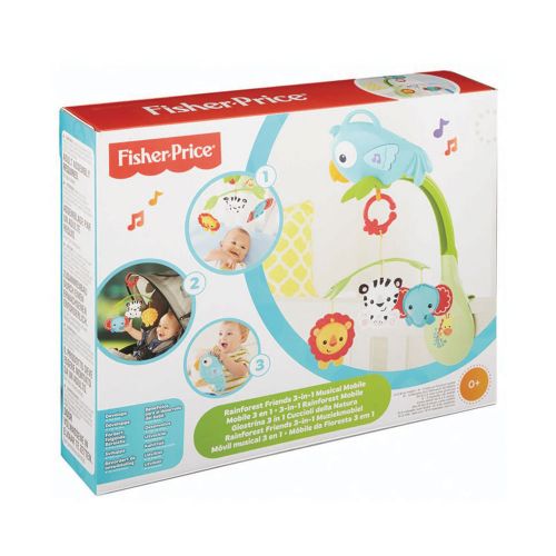 Carusel de patut 3 in 1 Fisher Price Rainforest Friends