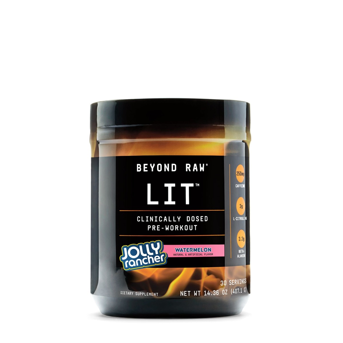 671f01c2f3616_364403_beyond_raw_lit_jolly_rancher_watermelon_tub.jpg Lit cu aroma de jolly rancher pepene Beyond Raw, 407.1g, GNC