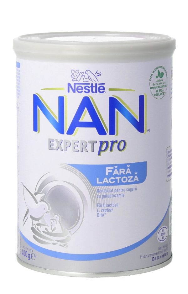 Lapte praf fara lactoza, incepand de la nastere, 400 g, Nestle