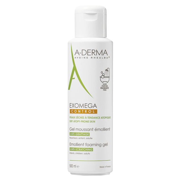 Gel spumant 2 in 1 Exomega Control, 500ml, A-Derma