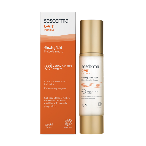 6fc998a640206_8470003406581.png Fluid pentru luminozitatea tenului C-Vit Radiance, 50ml, Sesderma