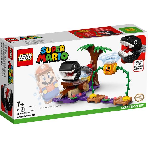 LEGO® Super Mario - Set de extindere Intalnirea din jungla a lui Chain Chomp (71381)