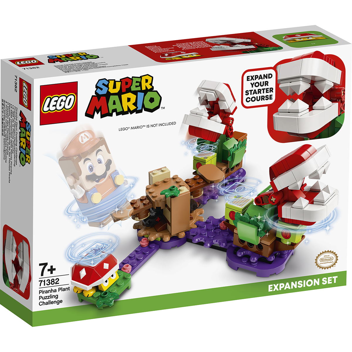 71382_box1_v29.jpg LEGO® Super Mario - Set de extindere Provocarea Plantei Piranha (71382)