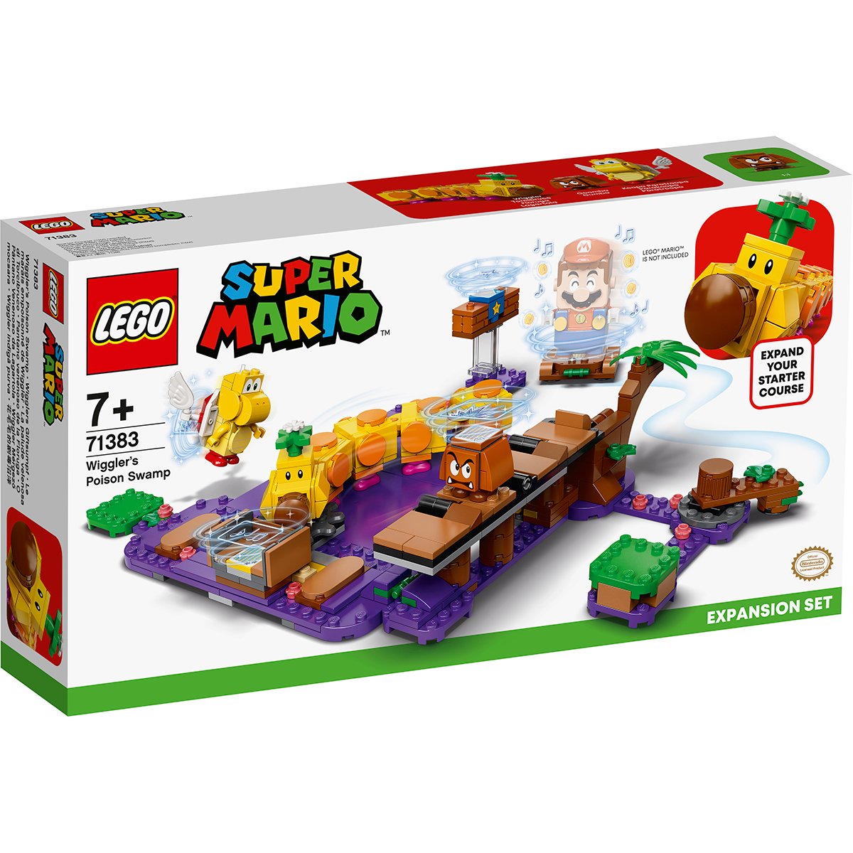 71383_box1_v29.jpg LEGO® Super Mario - Set de extindere Mlastina otravita a lui Wiggler (71383)