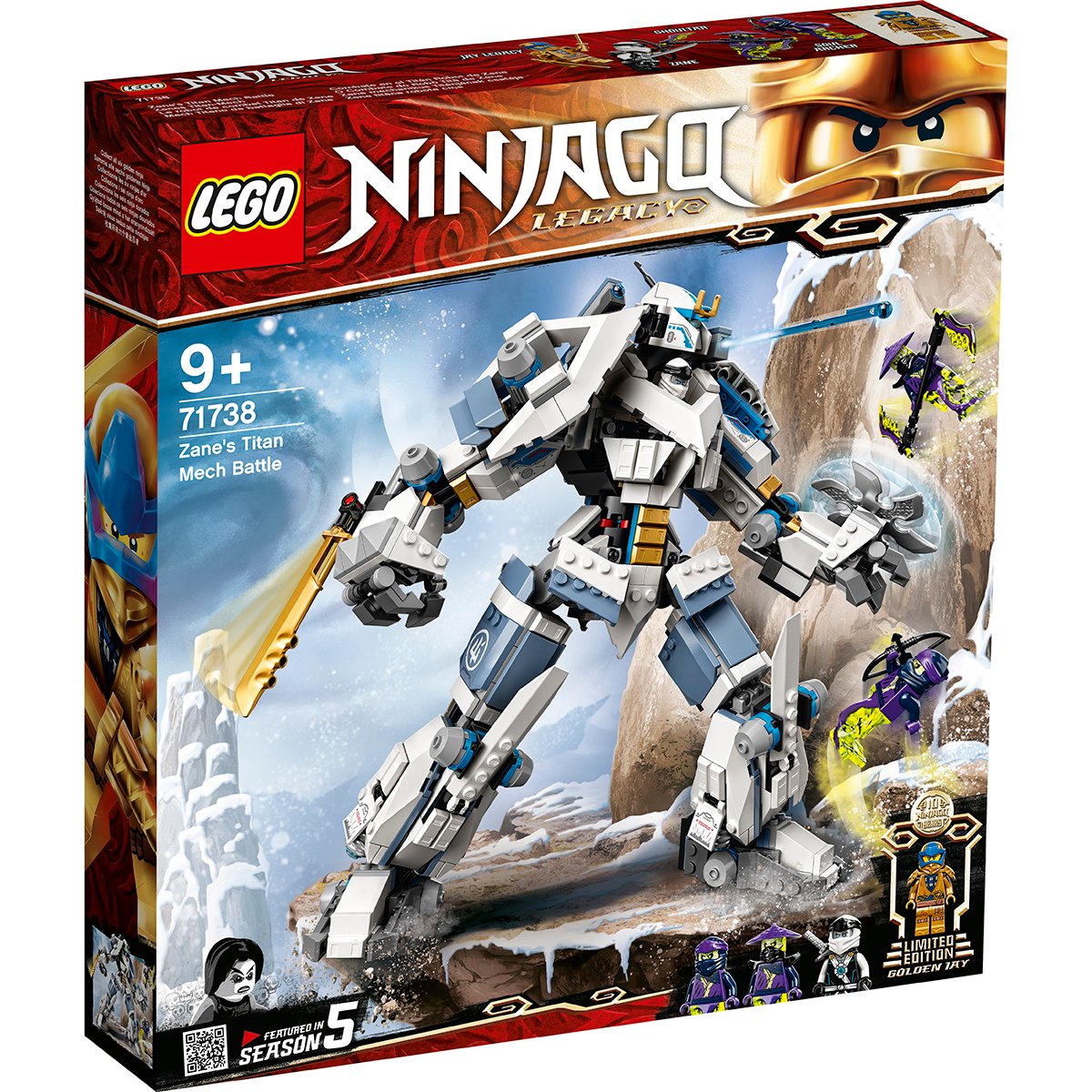 71738_box1_v29.jpg LEGO® Ninjago® - Lupta cu robotul de titan a lui Zane (71738)