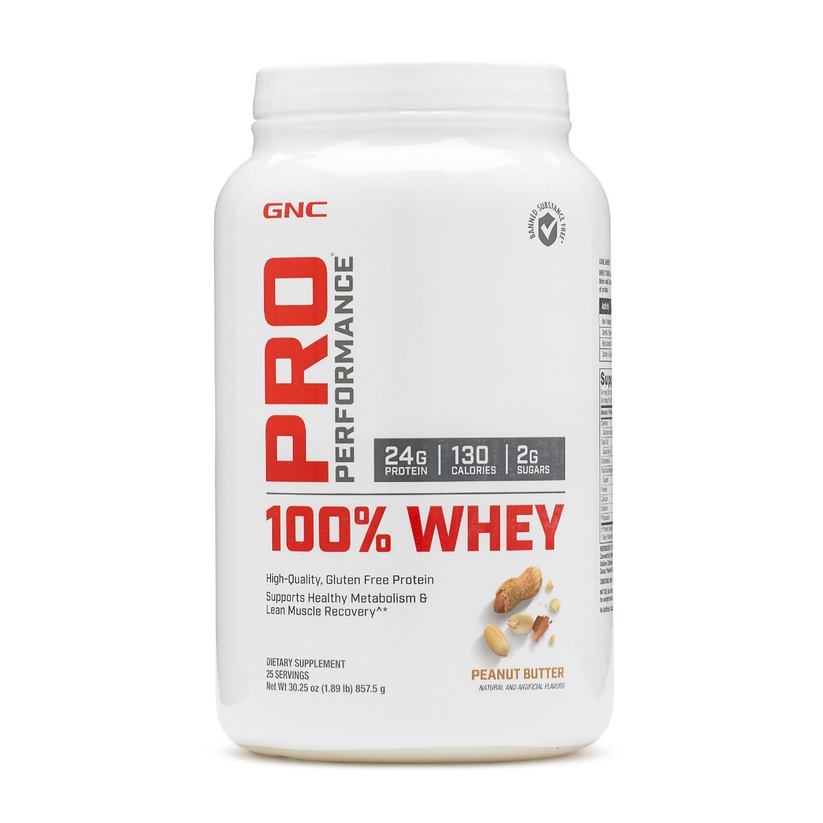 7370a120a5516_369953_1.jpg Proteina din zer cu aroma de unt de arahide Pro Performance, 857.5g, GNC
