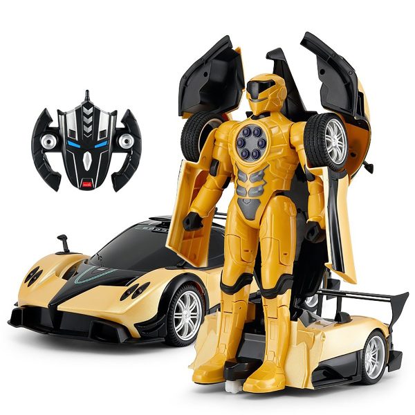 74620-1.jpg Masinuta cu telecomanda Rastar Pagani Transformable, Galben, 1:14