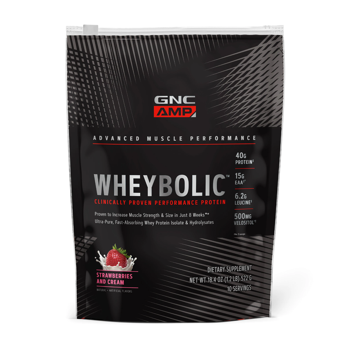 74b6a1097d516_res_3771245e4b93ca8d12cd201584420f43.png Proteina din zer cu aroma de capsuni AMP Wheybolic, 522g, GNC