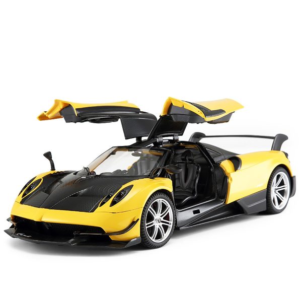 75400_galben_masinuta_cu_telecomanda_rastar_pagani_huayra_bc_galben_114.jpg Masinuta cu telecomanda Rastar Pagani Huayra BC, Galben, 1:14