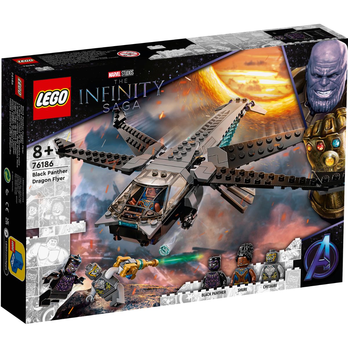 76186_box1_v29.jpg LEGO® Super Heroes - Black Panther Dragon Flyer (76186)