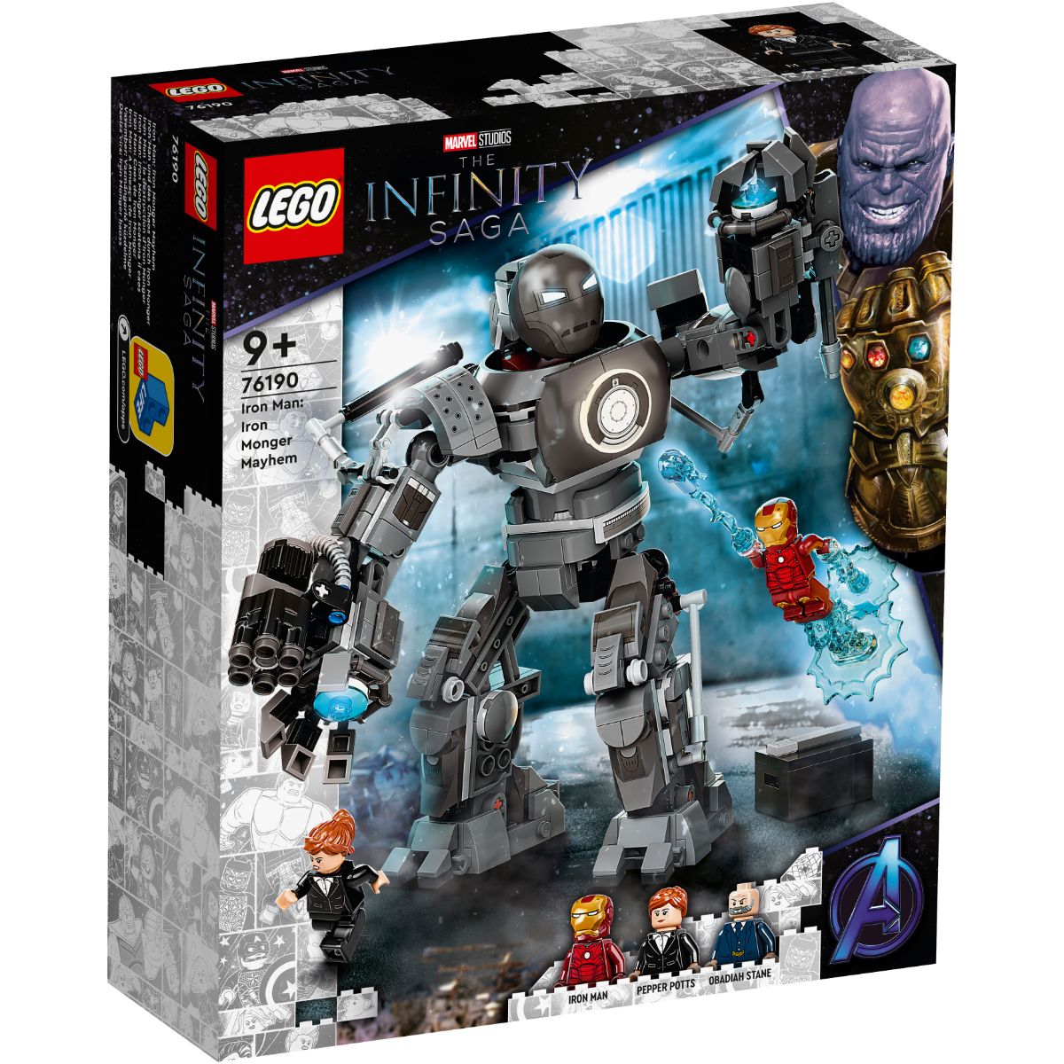 76190_box1_v29.jpg LEGO® Super Heroes - Iron Man: Iron Monger Mayhem (76190)