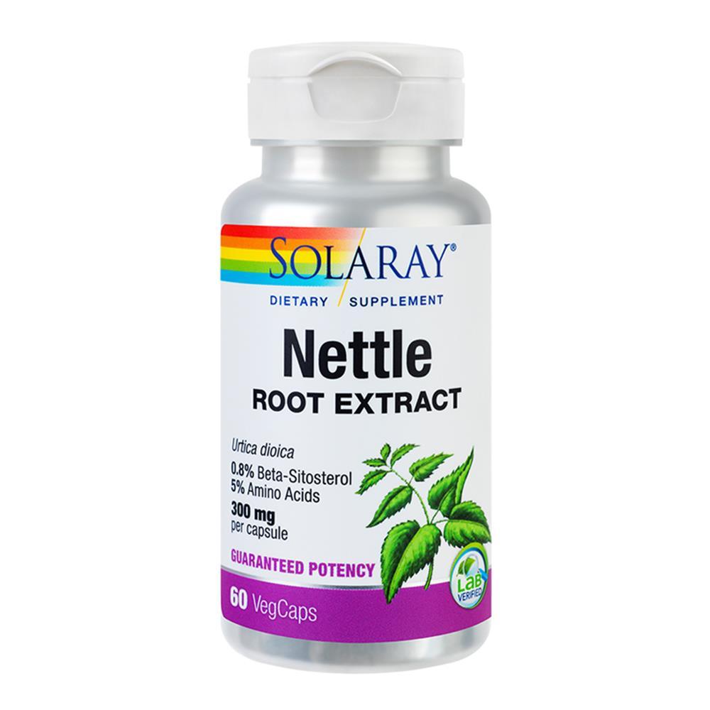 Nettle Root (Urzica) 60 capsule vegetale Solaray, natural, Secom