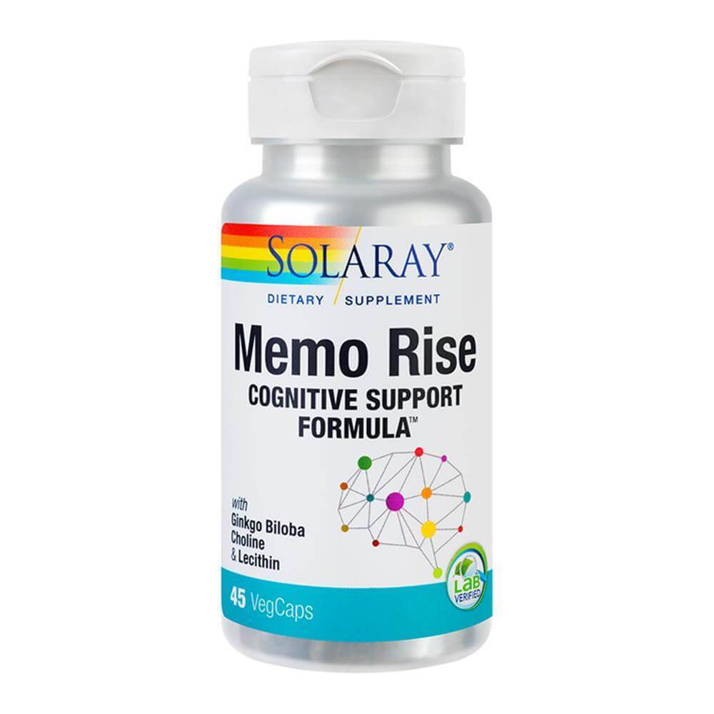 Memo Rise 45 capsule vegetale Solaray, natural, Secom