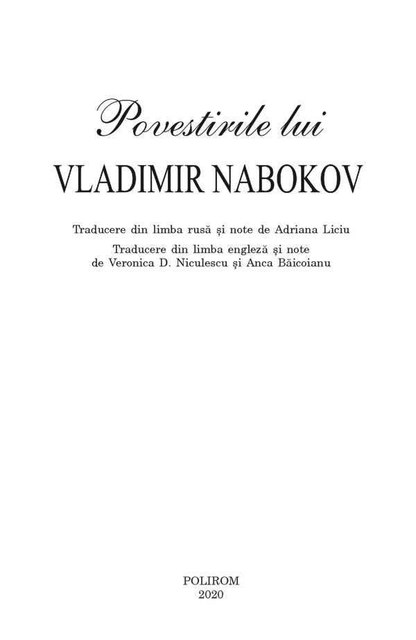 778964384-3.jpeg Povestirile lui Vladimir Nabokov | Vladimir Nabokov