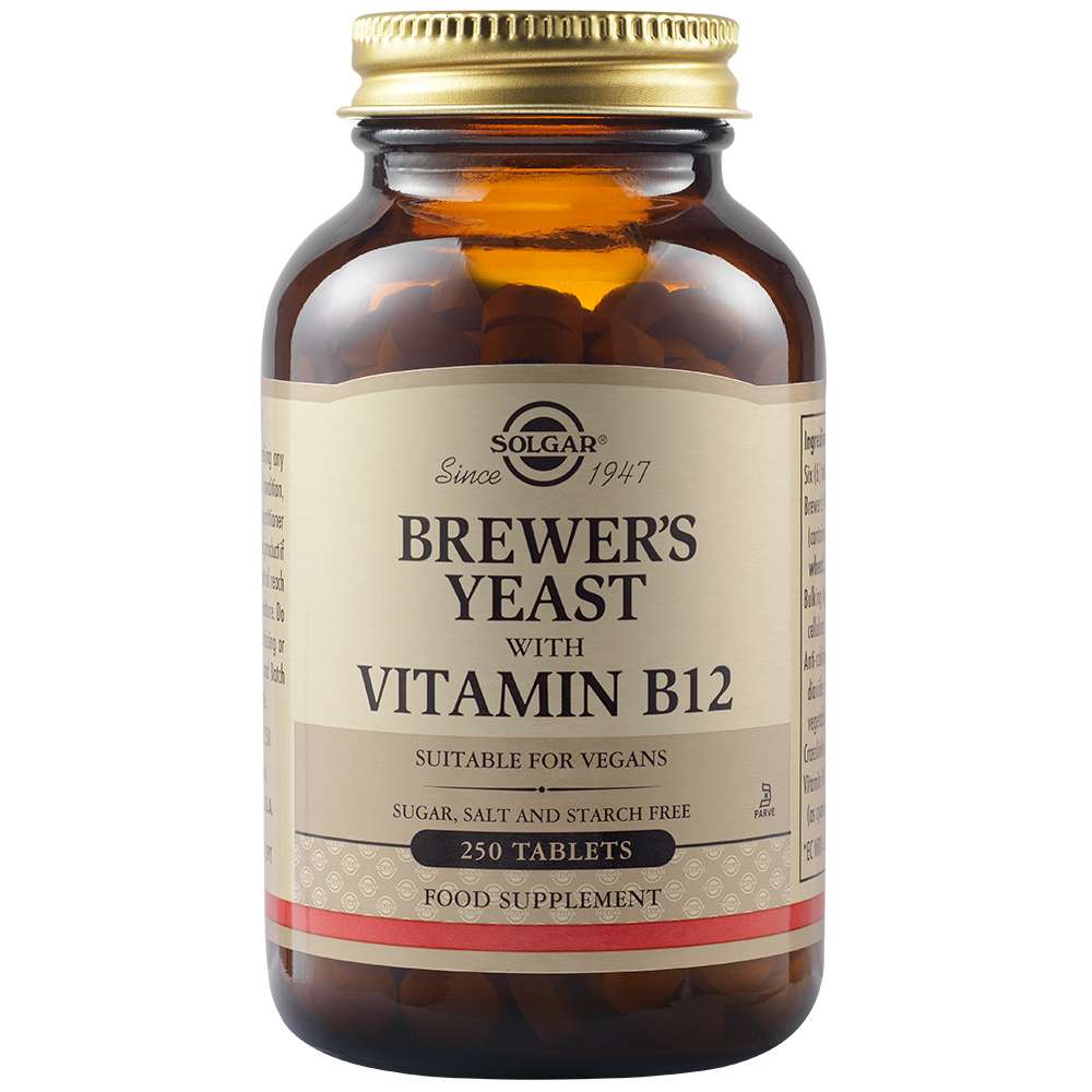79dade4af0b06_33984004009.jpg Drojdie de bere cu vitamina B12 500mg, 250 tablete, Solgar