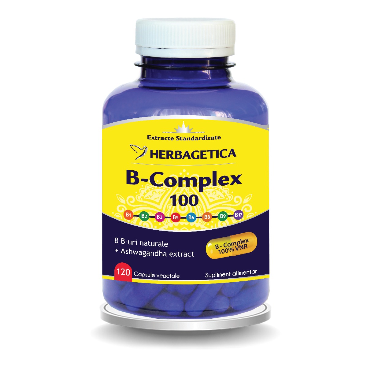 7b19c3b19de06_b-complex_120cps-6425262009280.jpg B-Complex 100, 120 capsule, Herbagetica