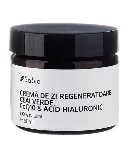 7f8471ddcdd06_sabio-crema-de-zi-regeneratoare-cu-ceai-verde-acid-1649-672.jpg Crema de zi regeneratoare, 60ml, Sabio