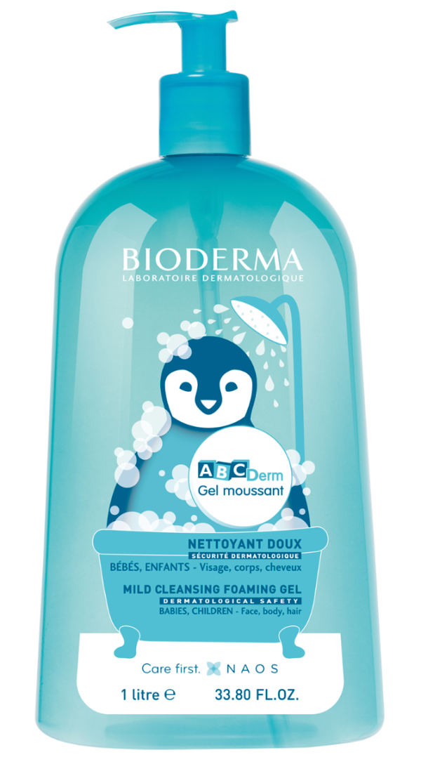 Gel spumant ABC Derm, 1000 ml, Bioderma