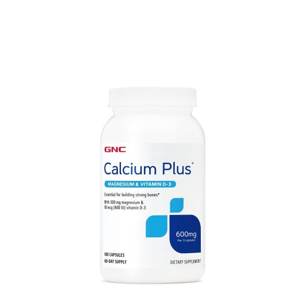 Calciu cu Magneziu si Vitamina D3, 180 capsule, GNC