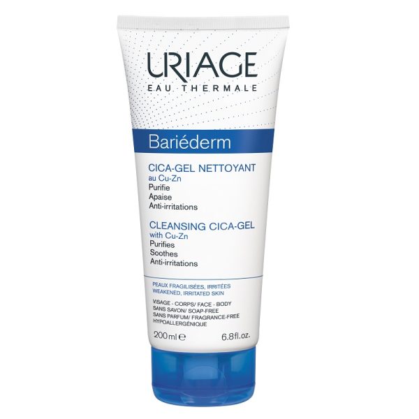 8d26c8e8ce006_gel_curatare.jpg Gel de curatare Bariederm Cica, 200ml, Uriage