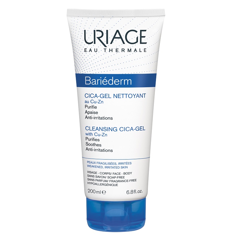 8d26c8e8ce006_gel_curatare.jpg Gel de curatare Bariederm Cica, 200ml, Uriage